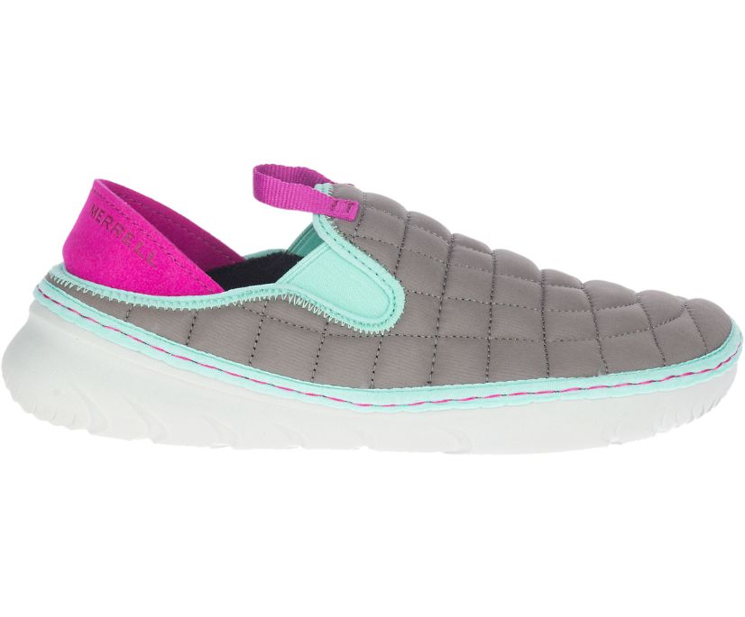 Buty Merrell Hut Moc - Slip Ons Damskie Merrell - Szare [BQOWK-3615]